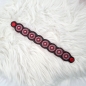 Preview: Armband in schwarz/rot, 22cm lang